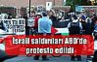 İsrail saldırıları ABD'de protesto edildi