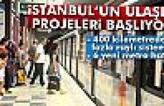 İstanbul’un ulaşım projeleri başlıyor