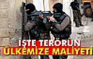 İşte terörün maliyeti!