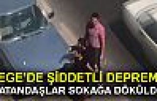 İzmir'de deprem! Vatandaşlar sokaklarda