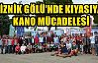 İZNİK GÖLÜ’NDE KIYASIYA KANO MÜCADELESİ