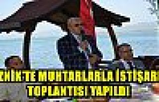 İZNİK’TE MUHTARLARLA İSTİŞARE TOPLANTISI YAPILDI