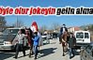 Jokeyin gelin alması böyle olur