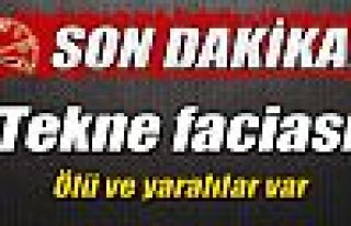 Kaçakları taşıyan tekne battı