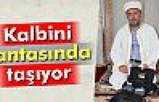 Kalbini çantada taşıyor