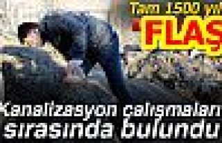 KANALİZASYON ÇALIŞMASI SIRASINDA BULUNDU!