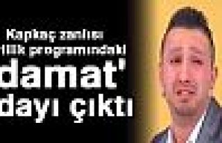 Kapkaç zanlısı, evlenme programından çıktı