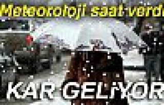 Kar geliyor 