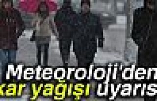  Kar yağışı uyarısı!