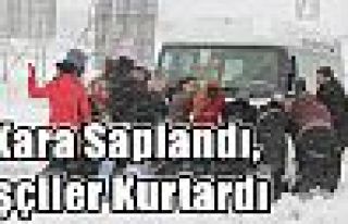 Kara Saplandı,İşçiler Kurtardı