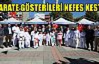 KARATE GÖSTERİLERİ NEFES KESTİ