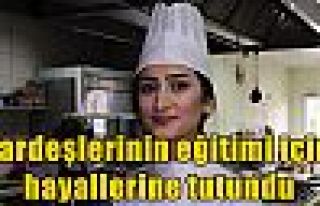 Kardeşlerinin eğitimi için hayallerine tutundu