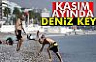 Kasım ayında deniz keyfi