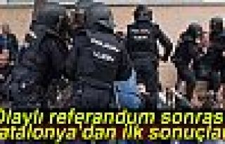 Katalonya'da ilk sonuçlar!