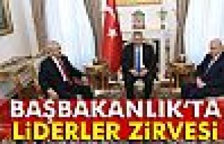 Kılıçdaroğlu ve Bahçeli Başbakanlık'ta