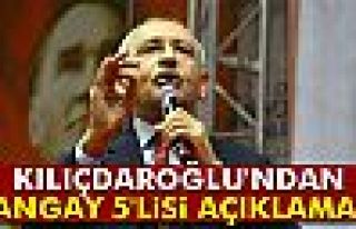 Kılıçdaroğlu'ndan, Şangay 5'lisi açıklaması