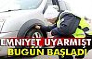 Kış lastiği zorunluluğu başladı!