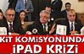 KİT Komisyonunda iPad krizi