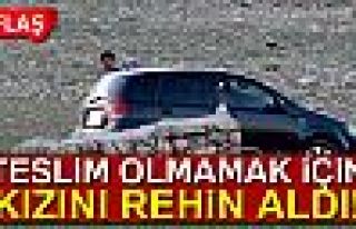 KIZINI REHİN ALDI!