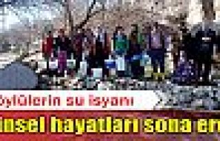 Köylülerin su isyanı!