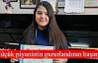 Küçük piyanistin gururlandıran başarısı