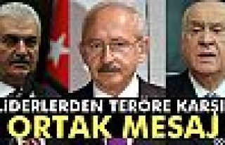 Liderlerden ortak basın açıklaması