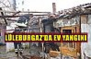 Lüleburgaz'da ev yangını