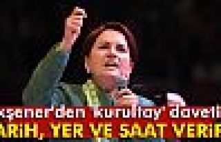 Meral Akşener'den 'kurultay' daveti