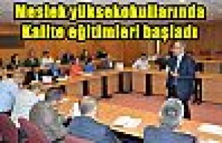 Meslek yüksekokullarında kalite eğitimleri başladı