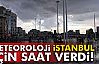 METEOROLOJİ SAAT VERDİ!