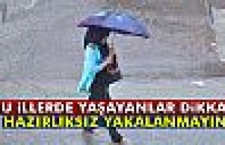 Meteoroloji’den yağış uyarısı