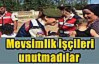  Mevsimlik işçileri unutmadılar