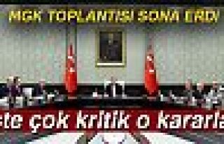 MGK TOPLANTISI SONA ERDİ!