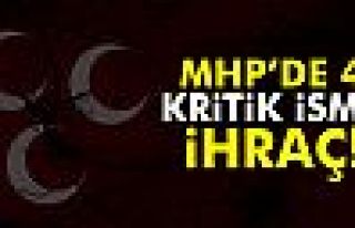 MHP'den 4 İsim İhraç Edildi!