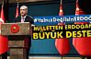 Milletten Erdoğan’a büyük destek !