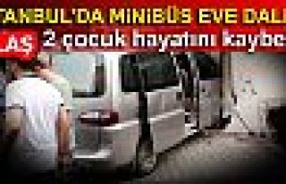 MİNİBÜS EVE DALDI!