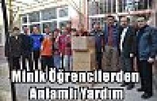 Minik Öğrencilerden Anlamlı Yardım