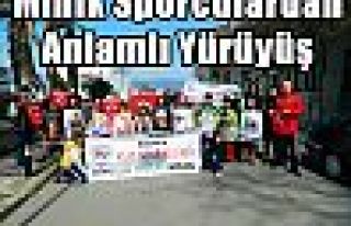 Minik Sporculardan Anlamlı Yürüyüş