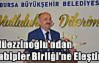 Müezzinoğlu'ndan Tabipler Birliği'ne Eleştiri