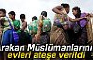 Müslümanların evleri ateşe verildi