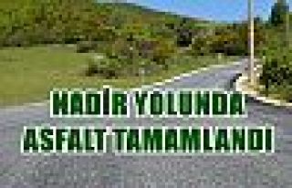  Nadir Yolunda Asfalt Tamamlandı