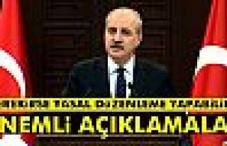 Numan Kurtulmuş'tan önemli açıklamalar