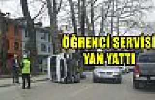 Öğrenci Servisi Yan Yattı