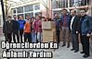 Öğrencilerden En Anlamlı Yardım