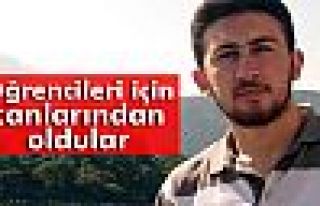 Öğrencileri için canlarından oldular