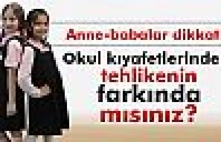 Okul kıyafetlerindeki kanserojen maddeye dikkat