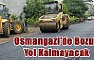 Osmangazi'de Bozuk Yol Kalmayacak