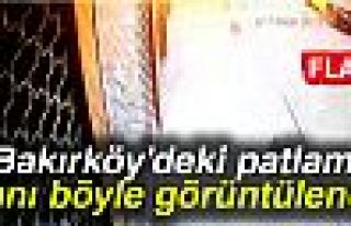 PATLAMA ANI BÖYLE GÖRÜNTÜLENDİ!