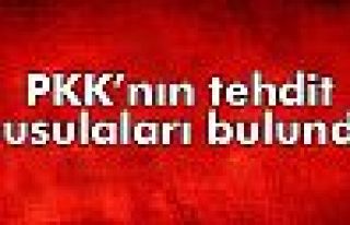 PKK’nın tehdit pusulaları bulundu