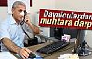 Rakip davulcular muhtarın burnunu kırdı